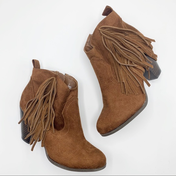 madden girl suede booties